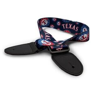 MLB Texas Rangers Woodrow Adjustable Guitar Strap Music New Blue